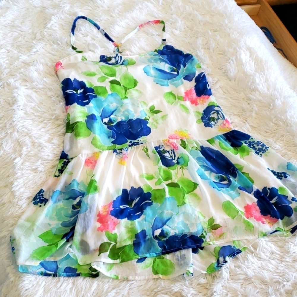Abercrombie and Fitch Mini Dress Sleeveless Floral, Fliwy Aize Small